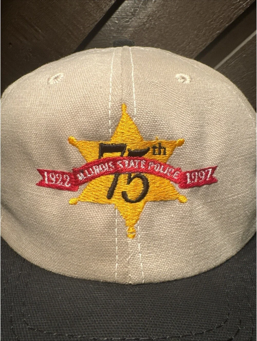 Rare VTG NWOT Illinois State Police 75th Year Hat 1997 SnapBack